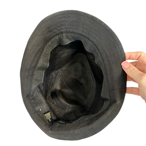 US Polo Association Black Gray White Bowler Hat With Logo Large - Picture 4 of 5